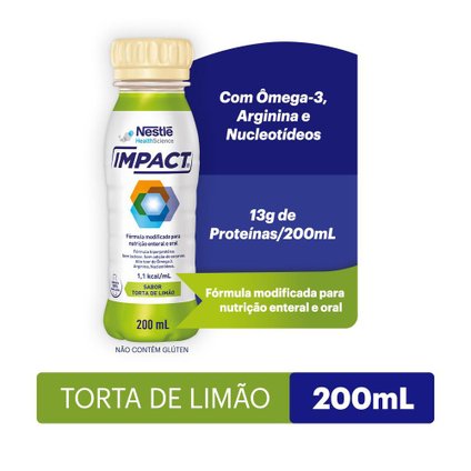 NUTRIÇÃO ENTERAL E ORAL IMPACT TORTA DE LIMÃO 200ML