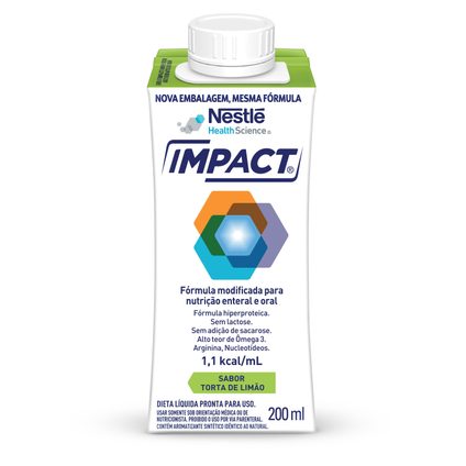 SUPLEMENTO ALIMENTAR NESTLÉ IMPACT TORTA DE LIMÃO 200ML