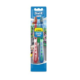 ESCOVA DENTAL ORAL-B KIDS MICKEY COM 2 UNIDADES