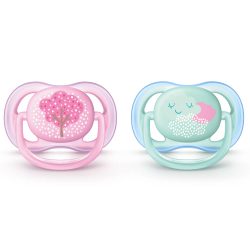 Chupeta Avent Ultra Air Decorada Rosa C/2 0-6m
