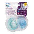 CHUPETA AVENT ULTRA AIR DECORADA AZUL 0-6M 2 UNIDADES