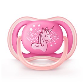 CHUPETA AVENT ULTRA AIR UNICÓRNIO ROSA 6-18M 1 UNIDADE