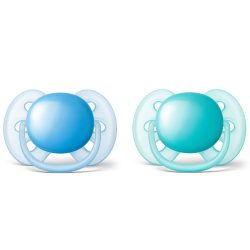 Chupeta Avent Ultrasoft Com 2 Azul E Verde 6-18m