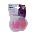 CHUPETA AVENT ULTRA SOFT ROSA E LARANJA 6-18M 2 UNIDADES