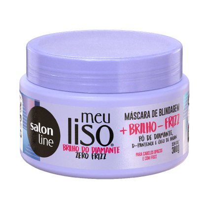 MÁSCARA DE HIDRATAÇÃO SALON LINE MEU LISO BRILHO 300G
