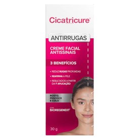 CREME FACIAL ANTISSINAIS CICATRICURE 30G