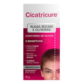 CREME CICATRICURE CONTORNO DE OLHOS RUGAS BOLSAS E OLHEIRAS 15G