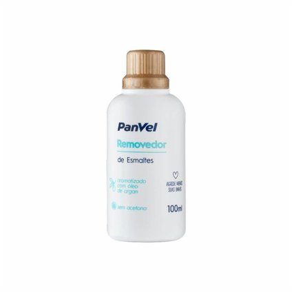 REMOVEDOR DE ESMALTE COM ÓLEO DE ARGAN PANVEL 100ML