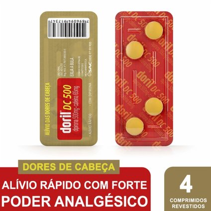 DORIL DC 500 4 COMPRIMIDOS  AVULSO