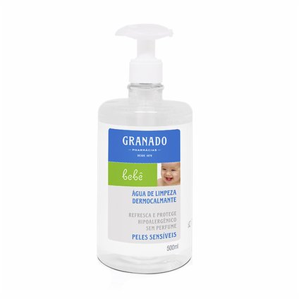 ÁGUA DE LIMPEZA DERMOCALMANTE GRANADO BEBÊ PELE SENSÍVEL 500ML