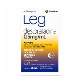 LEG XAROPE DESLORATADINA 0,5MG/ML 60ML