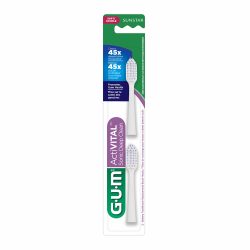 Refil Escova A Bateria Gum Activital Sonic Deep Clean Com 2 Unidades