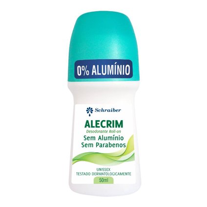 DESODORANTE SCHRAIBER ROLLON ALECRIM, SEM ALUMINIO E SEM PARABENOS 50ML