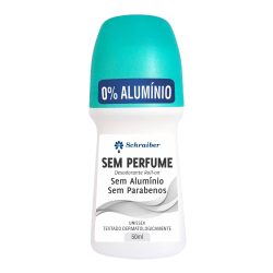 Desodorante Schraiber Rollon Sem Perfume, Sem Aluminio E Sem Parabenos 50ml