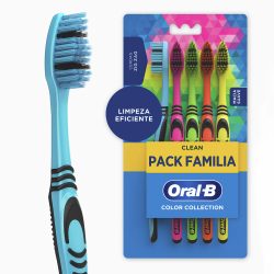 Escova Dental Oral-b Color Collection Pack Família C/ 5 Unidades