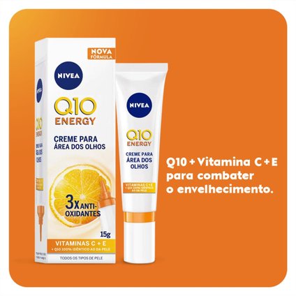 CREME ANTISSINAIS CONTORNO DOS OLHOS NIVEA Q10 PLUS C 15ML