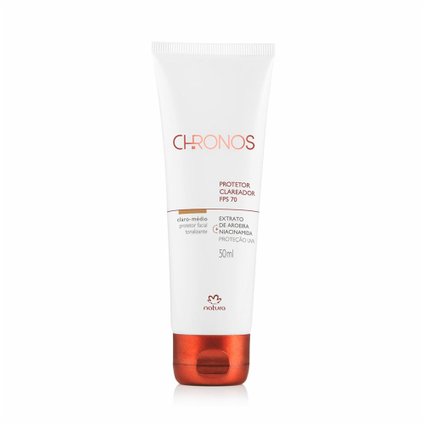 CHRONOS HIDRATANTE CLAREADOR FPS 70 CLARO/MÉDIO 50ML