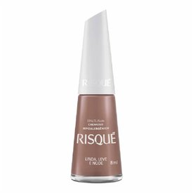 ESMALTE RISQUE CREMOSO LINDA, LEVE E NUDE 8ML