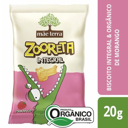 BISCOITO DOCE MÃE TERRA ZOORETA MORANGO 20G