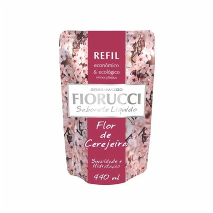 SABONETE LIQUIDO REFIL FIORUCCI FLOR DE CEREJEIRA 440ML