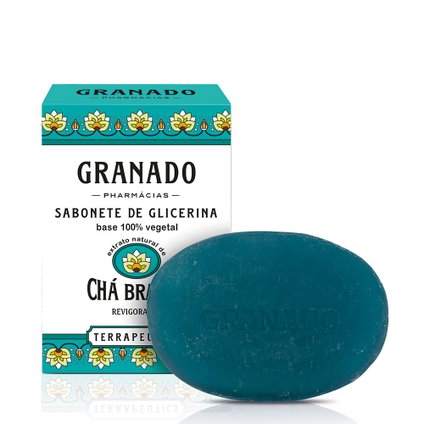 SABONETE BARRA GLICERINADO GRANADO TERRAPEUTICS CHÁ BRANCO 90G