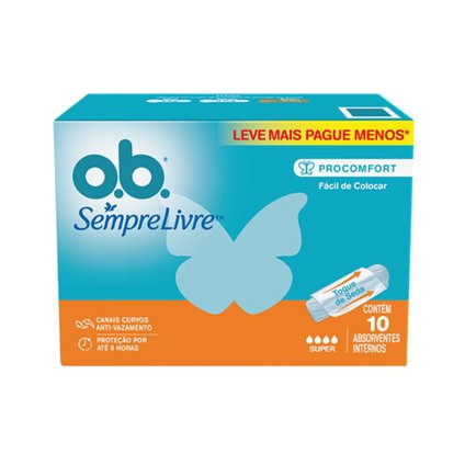 ABSORVENTE INTERNO OB SUPER PROCOMFORT LEVE 10 PAGUE 8