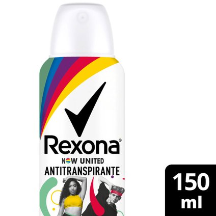 DESODORANTE AEROSOL REXONA NOW UNITED 90G