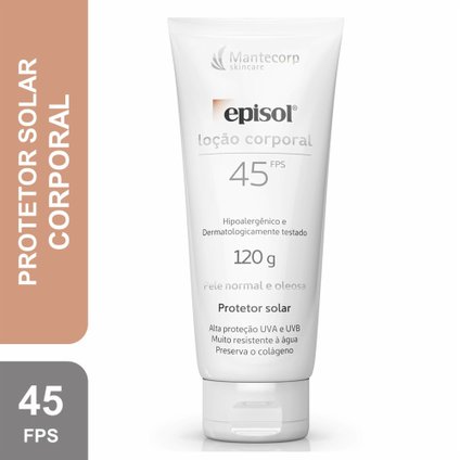 PROTETOR SOLAR EPISOL LOÇÃO CORPORAL FPS 45 120G