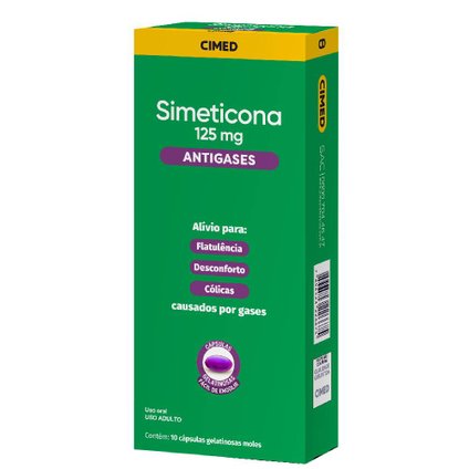 SIMETICONA 125MG 10 CAPSULAS GELATINOSAS CIMED GENERICO