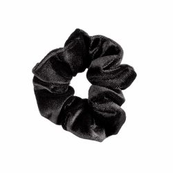 Elástico De Cabelo Scrunchie Veludo Preto Panvel Acessórios Coleção Berry