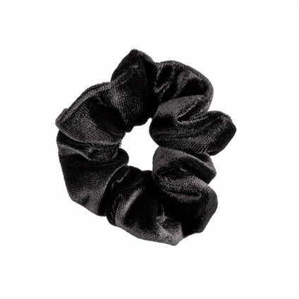 ELÁSTICO DE CABELO SCRUNCHIE VELUDO PRETO PANVEL ACESSÓRIOS COLEÇÃO BERRY