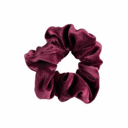 Elástico De Cabelo Scrunchie Veludo Vinho Panvel Acessórios Coleção Berry