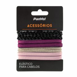 Kit Com 8 Elásticos Color Coleção Vinho Panvel Acessorios 19