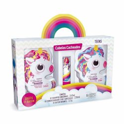Kit Unicornio Cachos Shampoo 240ml + Condicionador 220ml Grátis Bato