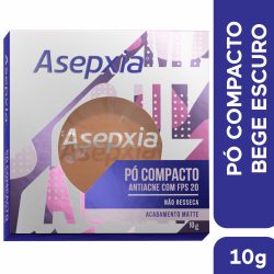 Pó Compacto Antiacneico Asepxia Bege Escuro Fps20 10g