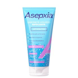 SABONETE LÍQUIDO ASEPXIA ESFOLIANTE ANTICRAVOS PELE MISTA E OLEOSA 100ML