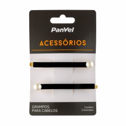 Kit Com 2 Prendedores Em Acrílico Com Detalhe De Pérola Panvel Acessorios 19