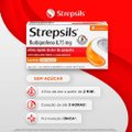 PASTILHAS PARA GARGANTA STREPSILS SABOR LARANJA - SEM AÇÚCAR - CAIXA 8 PASTILHAS