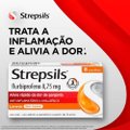 PASTILHAS PARA GARGANTA STREPSILS SABOR LARANJA - SEM AÇÚCAR - CAIXA 8 PASTILHAS