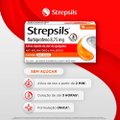 PASTILHAS PARA GARGANTA STREPSILS SABOR LARANJA - SEM AÇÚCAR - CAIXA 16 PASTILHAS