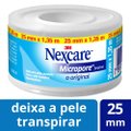 FITA MICROPORE BRANCA NEXCARE. ROLO DE 25MM X 1,35M