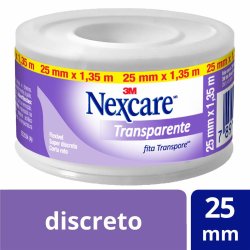 Fita Micropore Transparente Nexcare. Rolo De 25mm X 1,35m