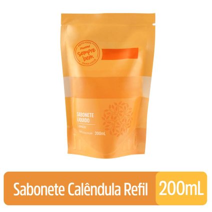 SABONETE LÍQUIDO PANVEL SEMPRE BEM CALENDULA REFIL 200ML