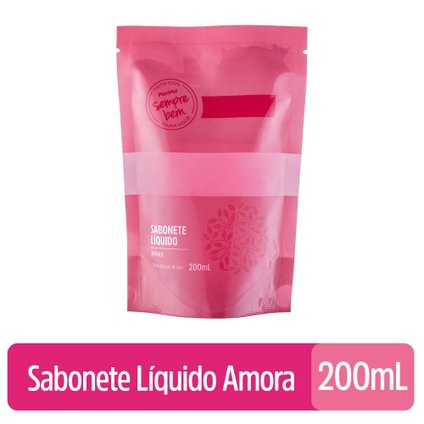 SABONETE LÍQUIDO PANVEL SEMPRE BEM AMORA REFIL 200ML