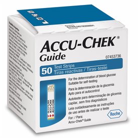 TIRAS REAGENTES ACCU-CHEK GUIDE COM 50 UNIDADES