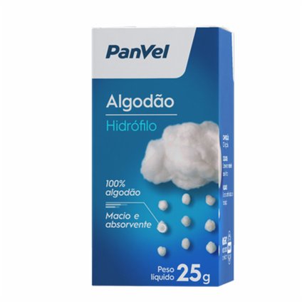 ALGODÃO HIDRÓFILO PANVEL CAIXA 25G (ROLO)