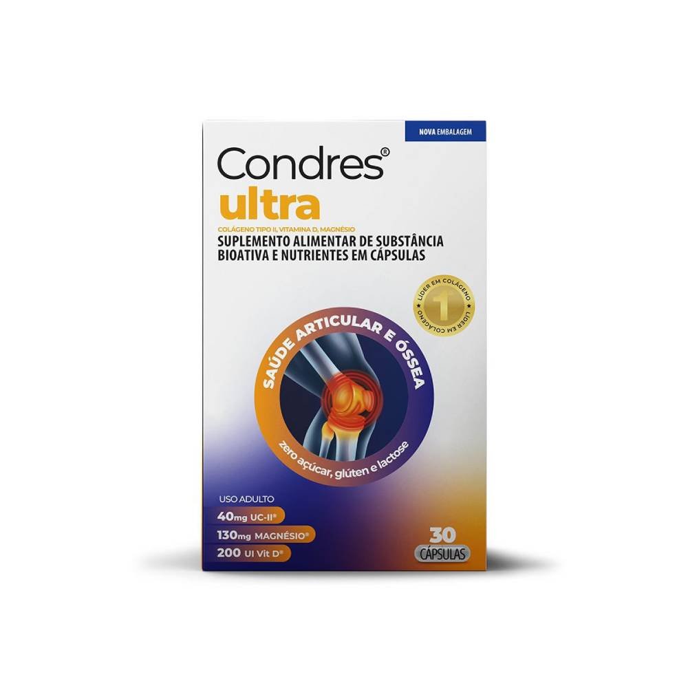 Colágeno Tipo Ii + Vitamina D + Magnésio Condres Ultra 30 Cápsulas