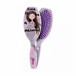 Escova De Cabelo Ricca Oval Mermaid