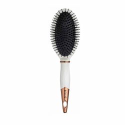 Escova De Cabelo Belliz Oval Golden White