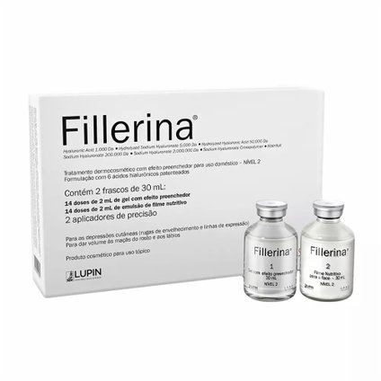 FILLERINA KIT TRATAMENTO FACIAL NÍVEL2 30 ML X 2